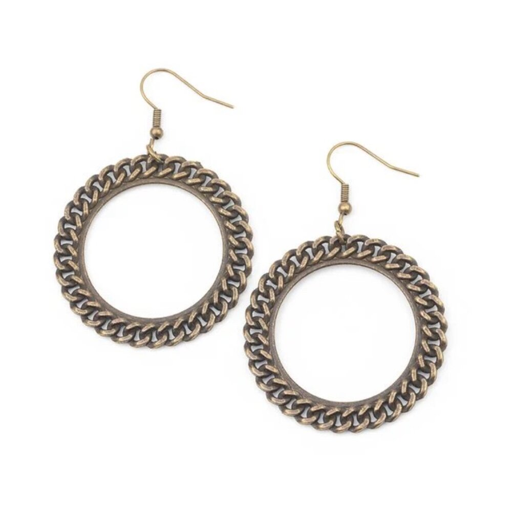 Paparazzi Above the Rims Brass Earrings